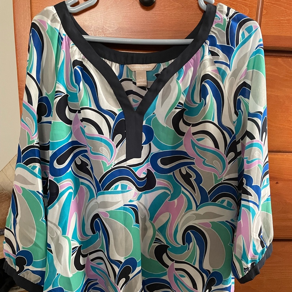 Banana Republic 3/4 flowy summer shirt